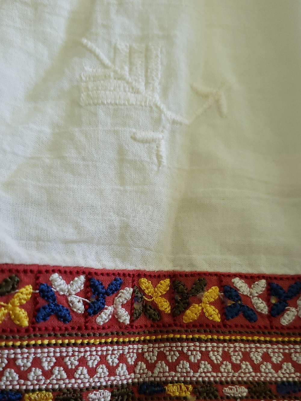 Joie New Dress Embroidered Cotton Slip Shift Chic Women's Sz M Ivory $318 - Picture 14 of 16